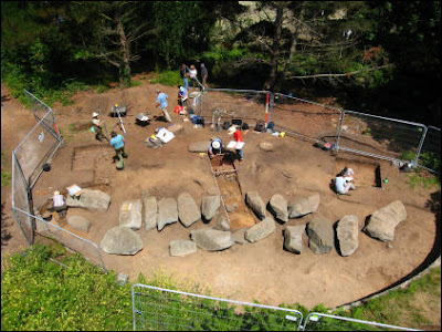 Ile de Guernesey: les archeologues font une spectaculaire decouverte  Delancey park